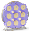 Mcubes QiYi magnetic clock lilac cube