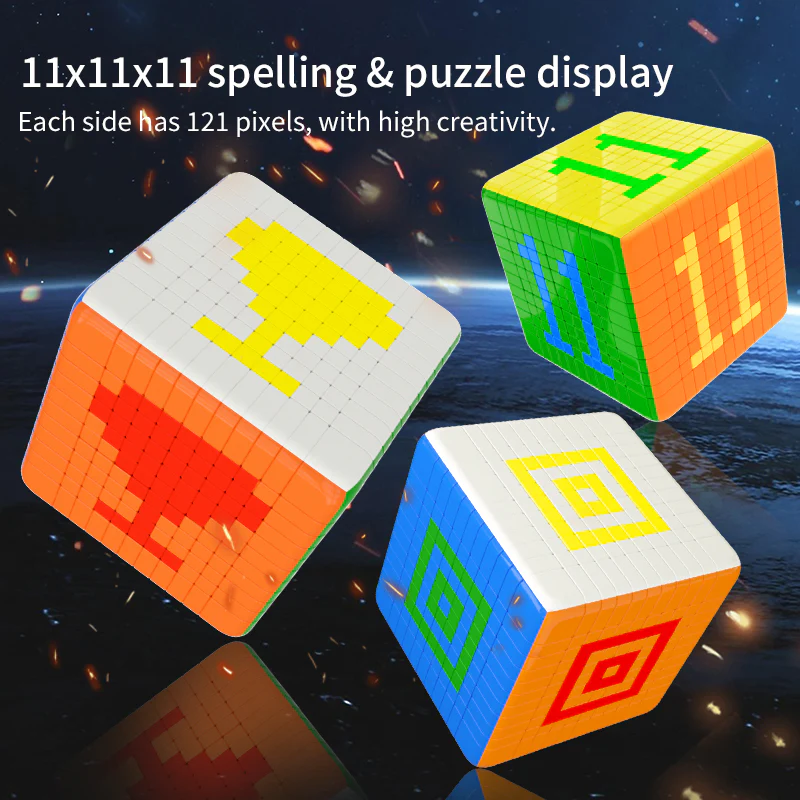 Mcubes YuXin HuangLong 11x11 V2 magnetic cube 6 Mcubes YuXin HuangLong 11x11 V2 magnetic cube - Image 6