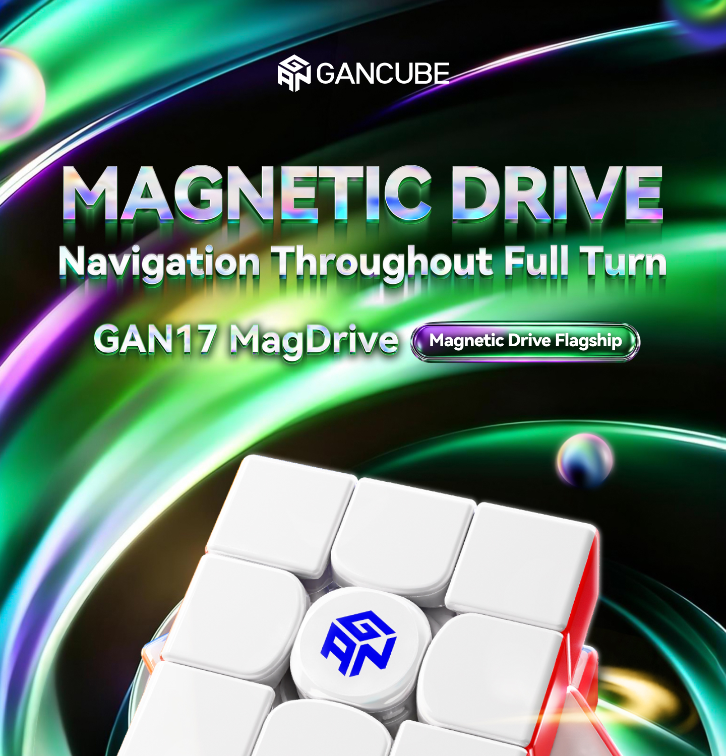 Mcubes Gan 17 magdrive uv maglev 3x3 speed cube 3 Mcubes Gan 17 magdrive uv maglev 3x3 speed cube - Image 3