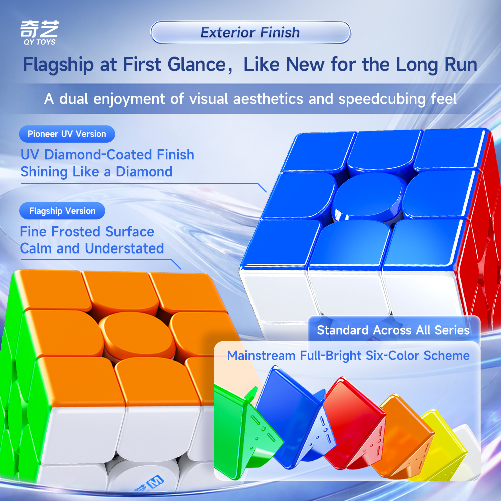 Mcubes QiYi M Pro 3x3 v3 pioneer uv magnetic speed cube 7 Mcubes QiYi M Pro 3x3 v3 pioneer uv magnetic speed cube - Image 7