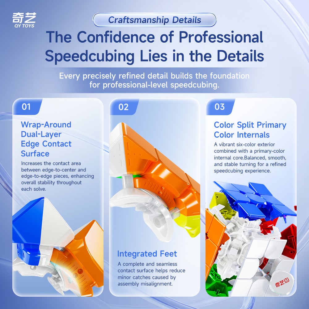 Mcubes QiYi M Pro 3x3 v3 pioneer uv magnetic speed cube 4 Mcubes QiYi M Pro 3x3 v3 pioneer uv magnetic speed cube - Image 4
